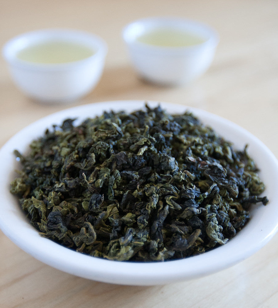 Tieguanyin "Monkey Picked" Chinese Oolong, has a lighter style of firing that allows the delicate floral, sweet notes of the tea to come through.